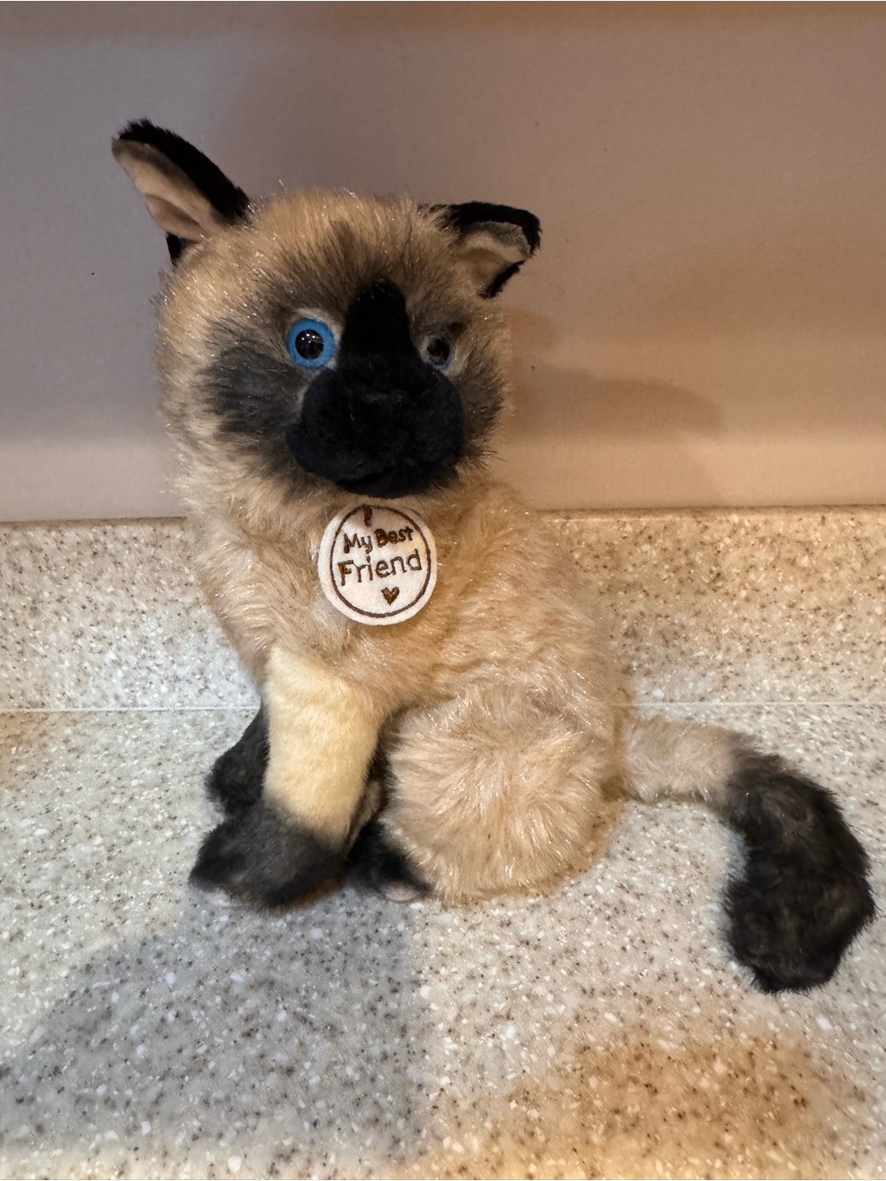 My Best Friend Plush Siamese Cat - Cream and Black from Hallmark